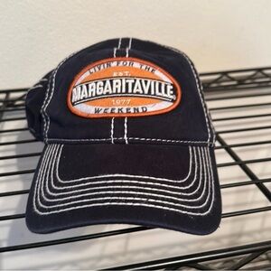 Margaritaville Dark Blue Hat with Vibrant Orange Accents